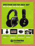 2010 SteelSeries Spectrum 5XB For Xbox 360 Original Ad v2