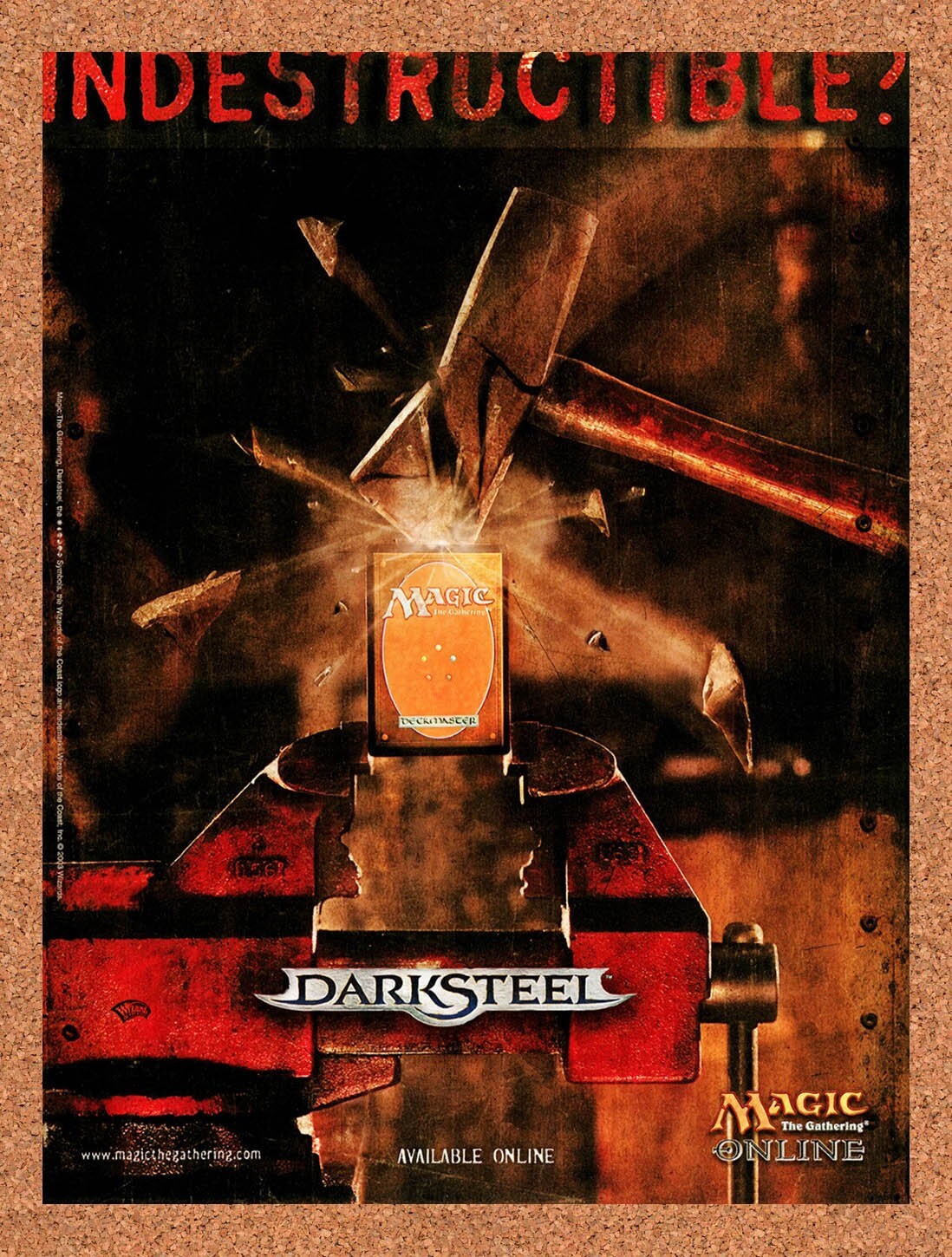 2004 Magic The Gathering Online Darksteel PC Original Ad v1