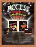 1983 Access Software Spritemaster 64 Commodore 64 Games Original Ad v1