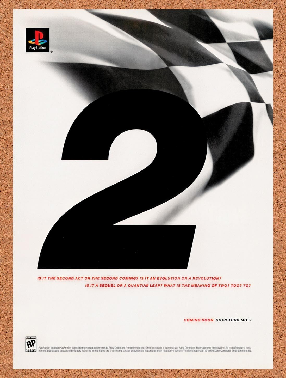 1999 Gran Turismo 2 PS1 Original Ad v3