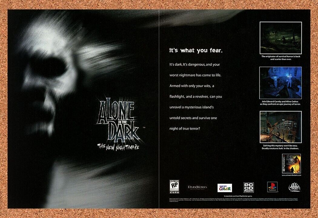2003 Alone In The Dark New Nightmare PC Original Ad v1