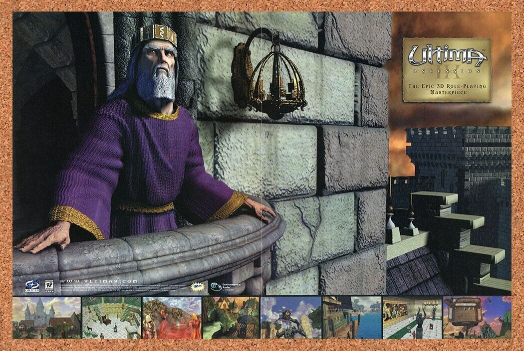 1999 Ultima IX Ascension PC Original Ad