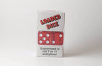 NEW Loaded Trick Transparent Red Dice Set Mis-Spotted 2, 5, 6 Only Not Weighted - 