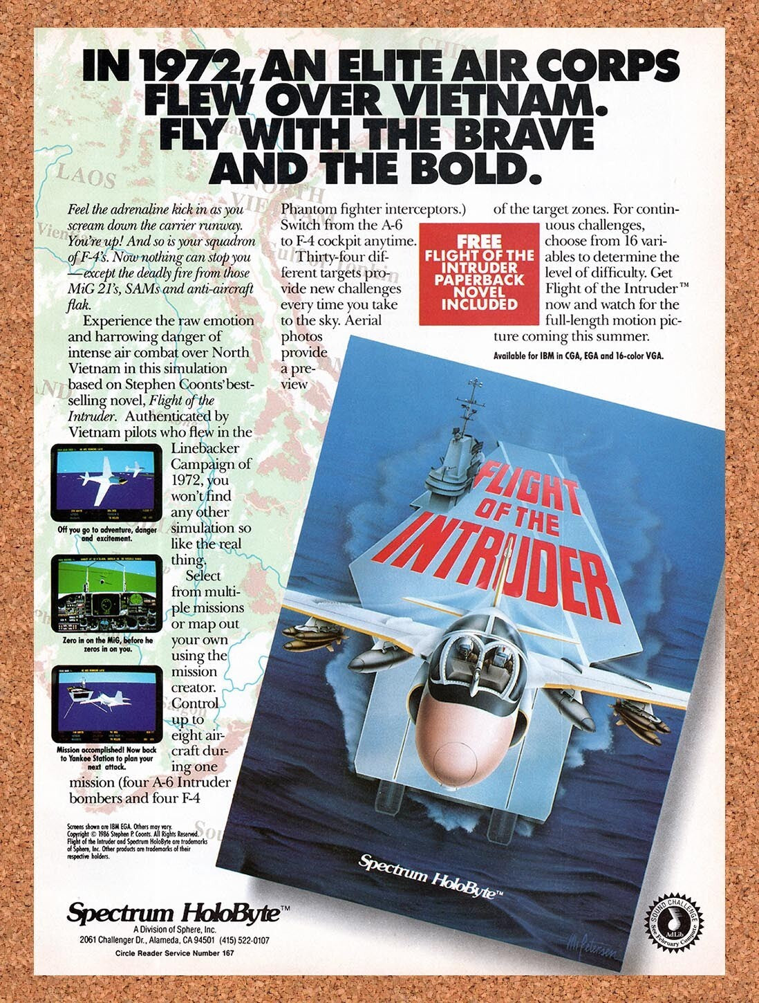 1991 Flight Of The Intruder IBM Original Ad v1