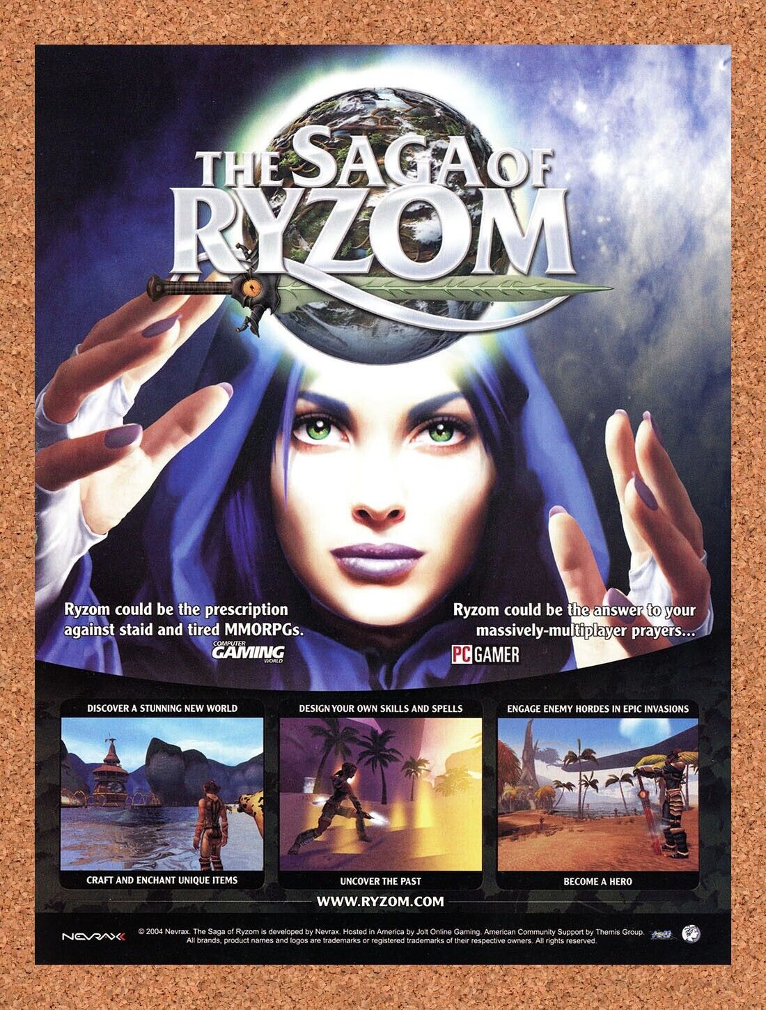 2006 Saga Of Ryzom PC Original Ad