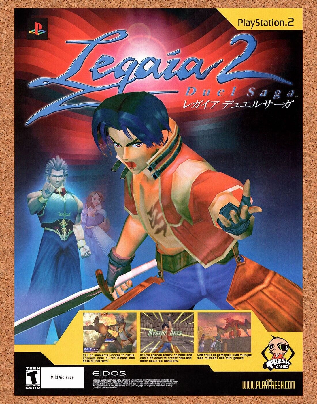 2003 Legaia 2 Duel Saga PS2 Original Ad