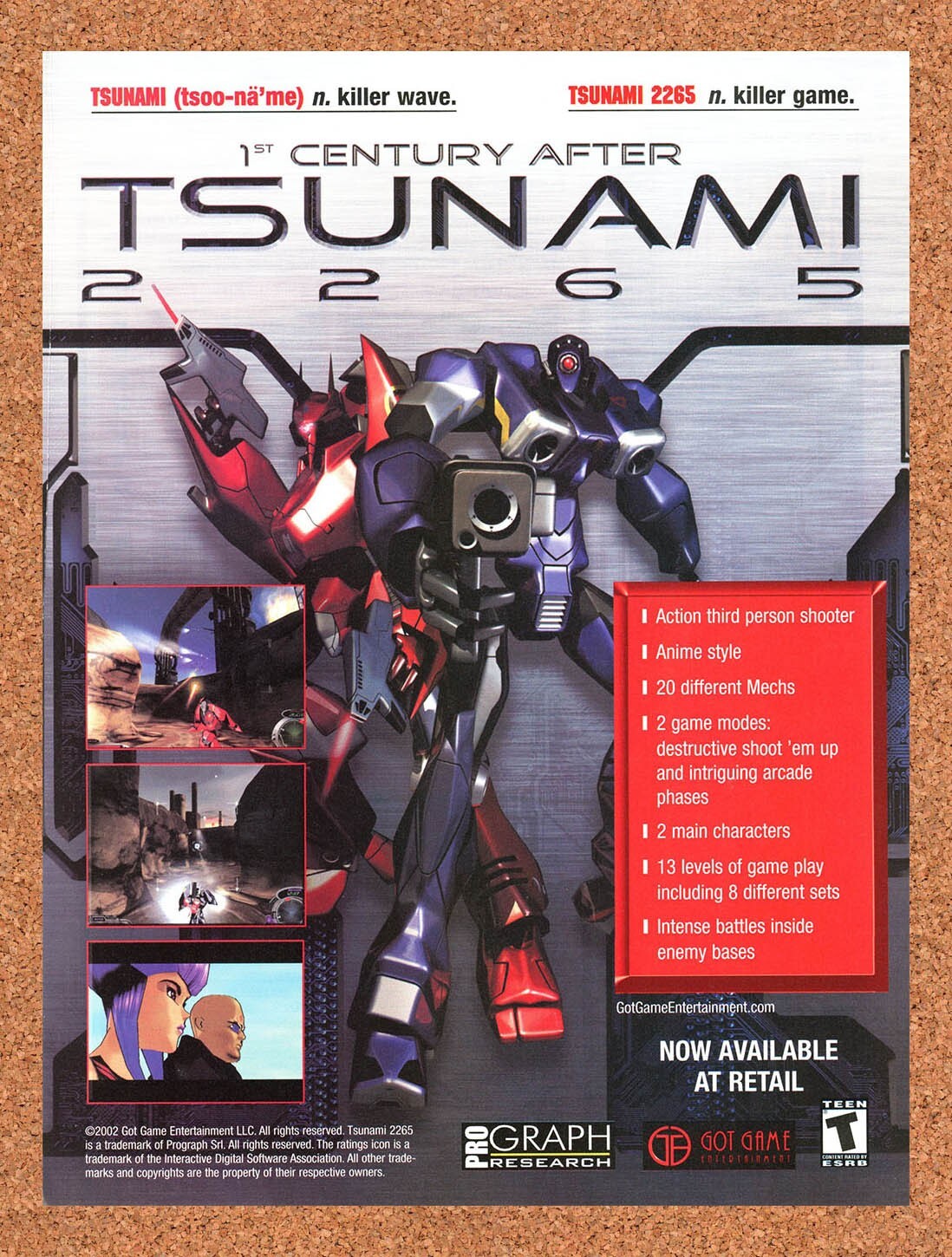 2002 1st Century After Tsunami 2265 PC Original Ad v1