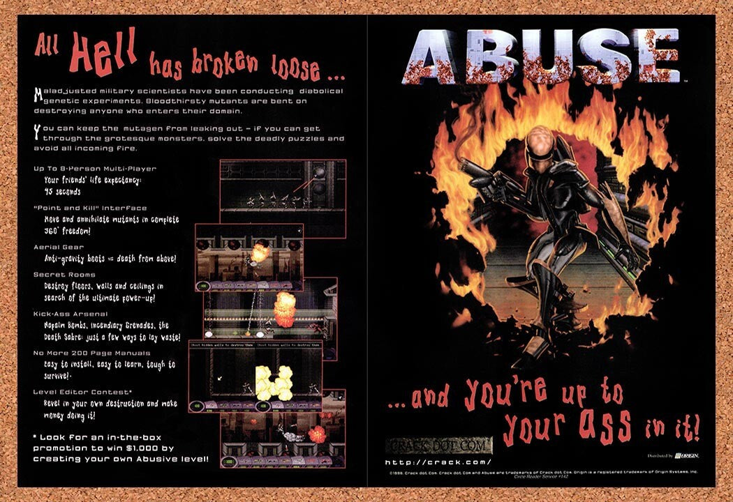 1996 Abuse PC Original Ad v1