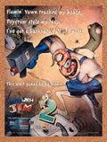 1996 Earthworm Jim 2 Genesis Original Ad v3