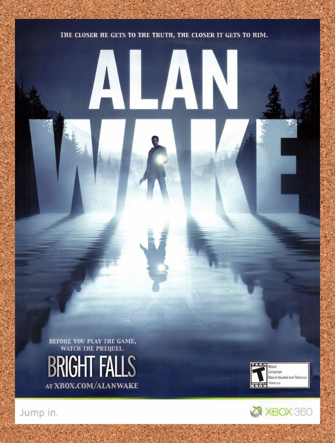 2010 Alan Wake Xbox 360 Original Ad v3