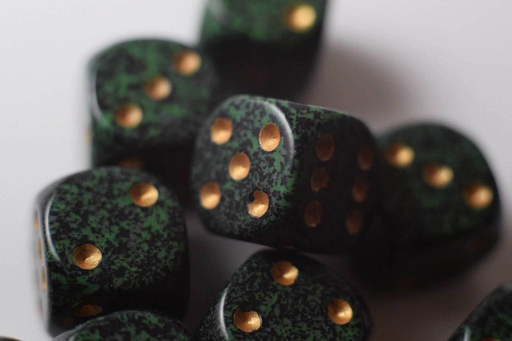 Golden Recon Speckled 16mm D6 Pipped - 