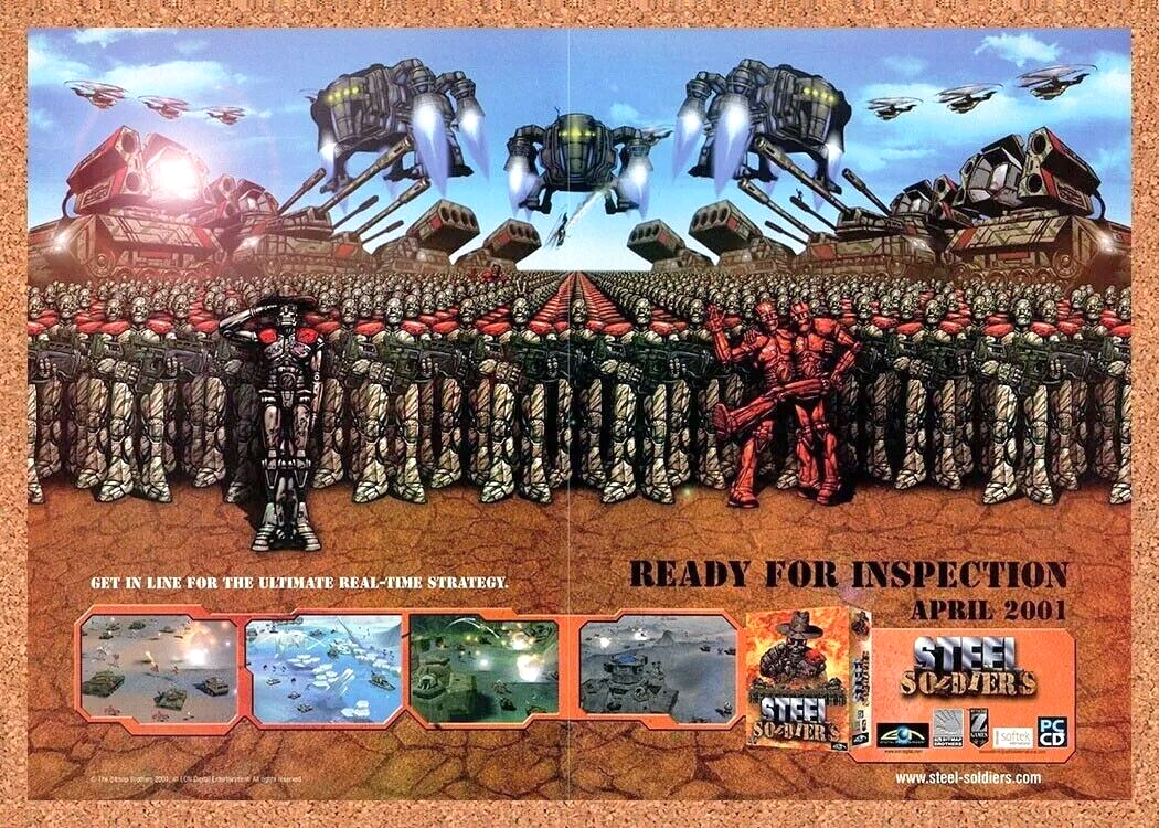 2001 Steel Soldiers PC Original Ad v2