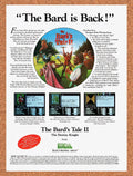 1987 Bards Tale 2 The Destiny Knight Apple II Original Ad v1