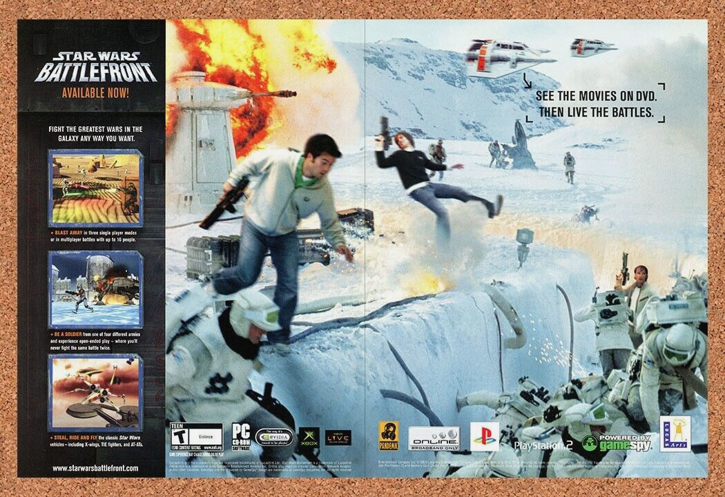 2004 Star Wars Battlefront PC Original Ad v1
