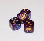 Custom Crown Gemini Blue-Purple Chessex Magic Rare Royal Regal by BrycesDice - 