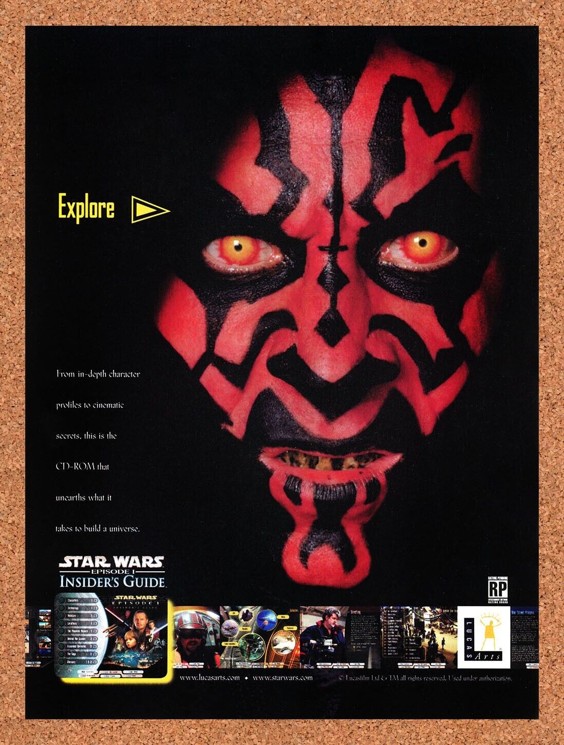 1999 Star Wars Episode 1 PC Original Ad v1
