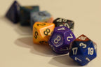 Random set of 7 Gaming Dice Chessex d4, d6, d8,d10, d12, d20 Rare Dungeons&Drago - 