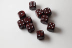 Silver Volcano Speckled 16mm D6 Pipped - 