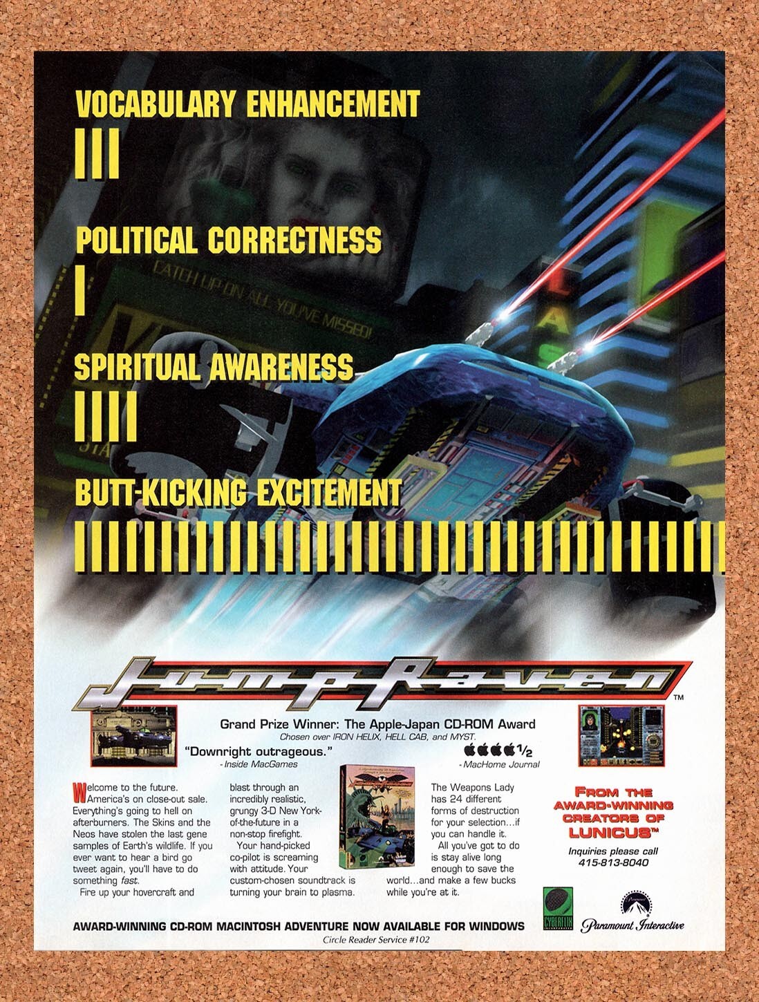 1994 Jump Raven MAC Original Ad v1