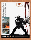 2001 Rune Viking Warlord PS2 Original Ad v3