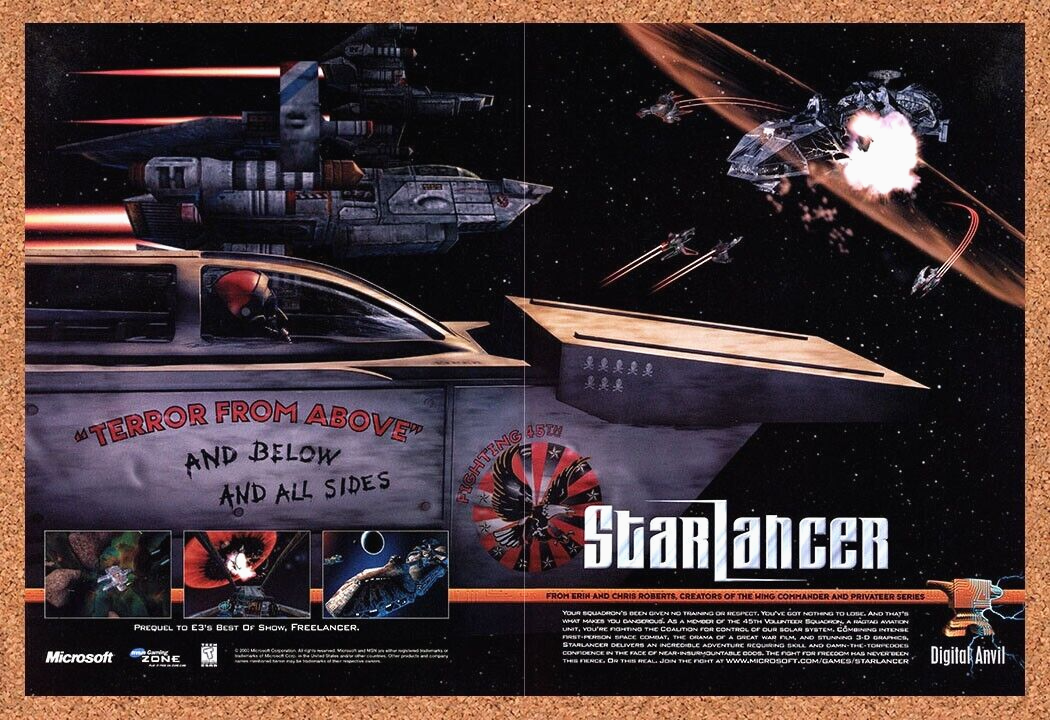 2000 Starlancer PC Original Ad v2