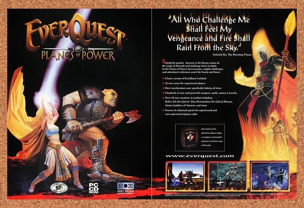 2004 EverQuest Planes Of Power Original Ad
