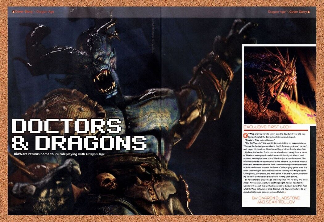 2006 Dragon Age PC Original Ad