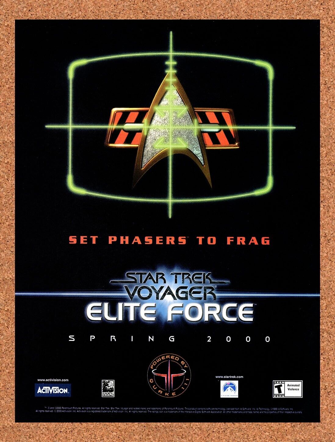 2001 Star Trek Voyager Elite Force PC Original Ad v1
