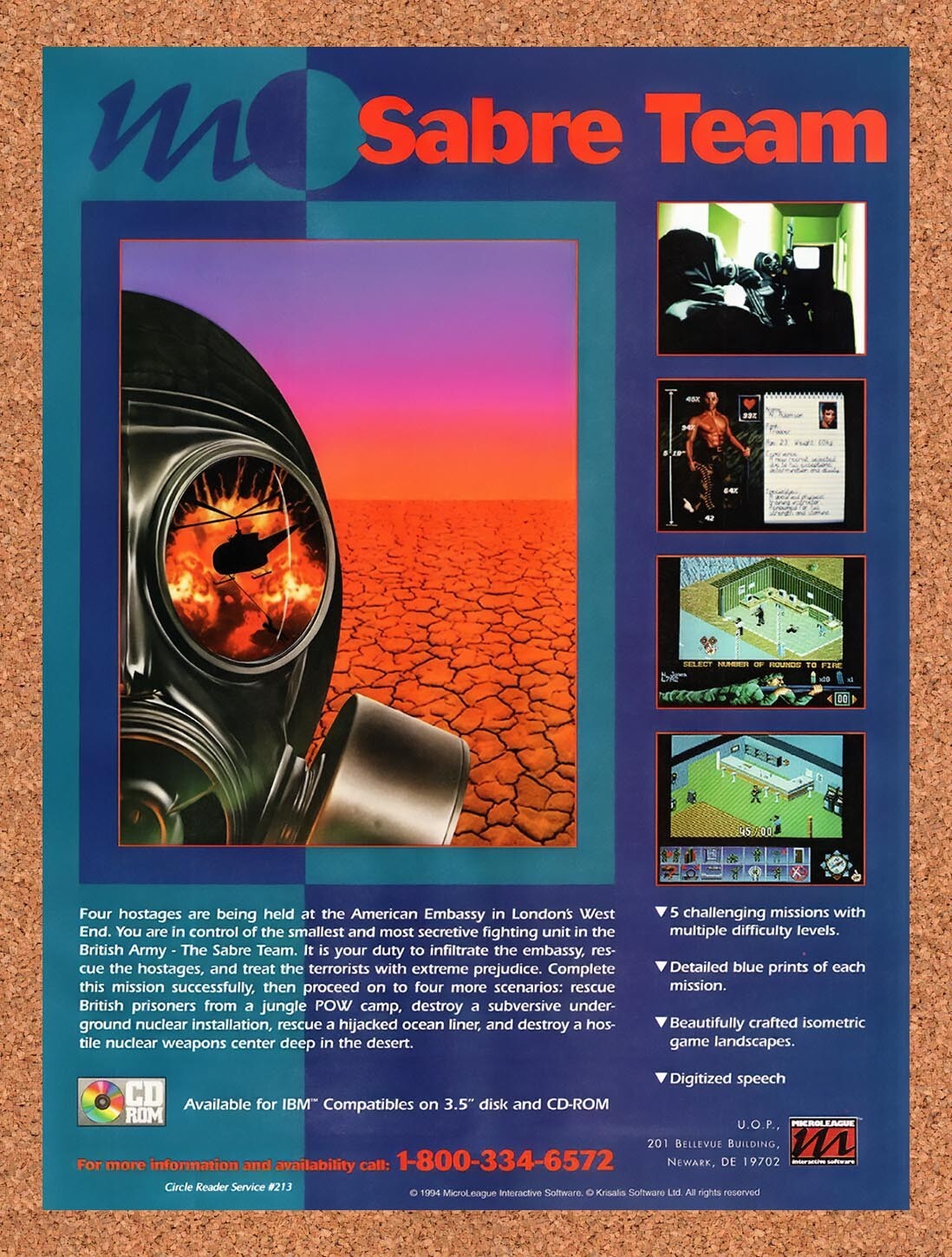 1994 Sabre Team IBM Original Ad v1