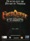 2005 EverQuest Lost Dungeons Norrath PC Original Ad