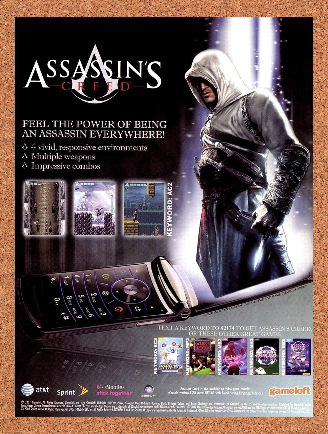 2008 Assassins Creed GameLoft Mobile Original Ad v3