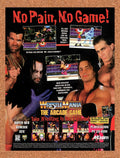 1995 WWF Wrestlemania The Arcade Game SNES Original Ad v1