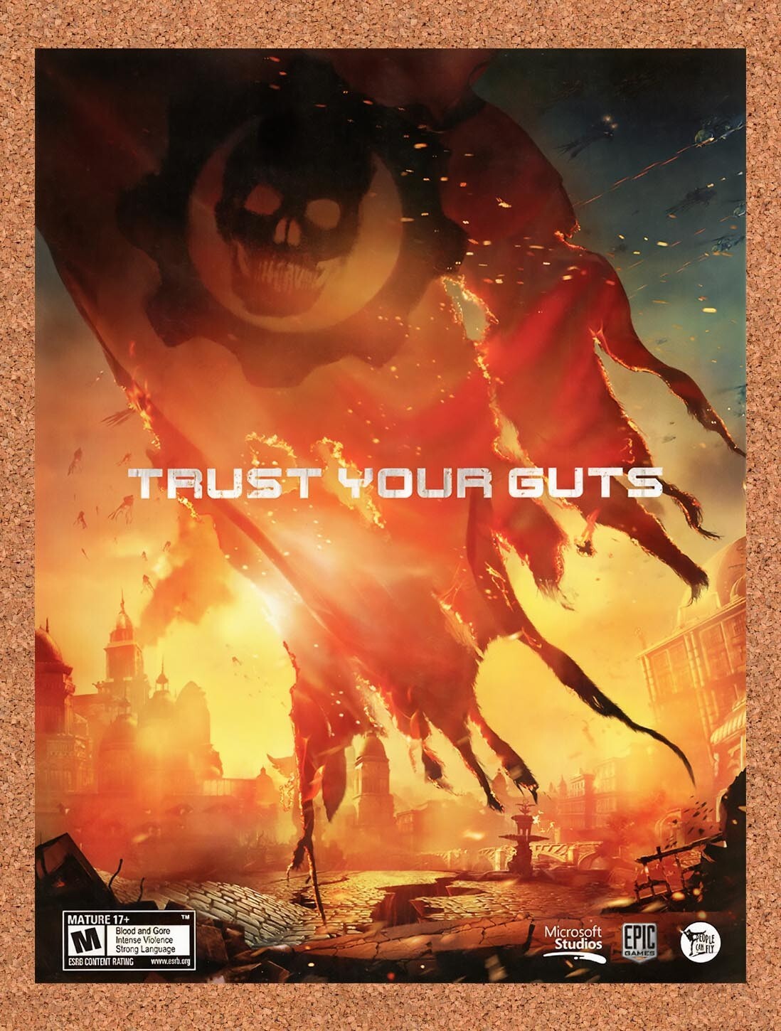 2013 Gears Of War Judgement Xbox 360 Original Ad v3