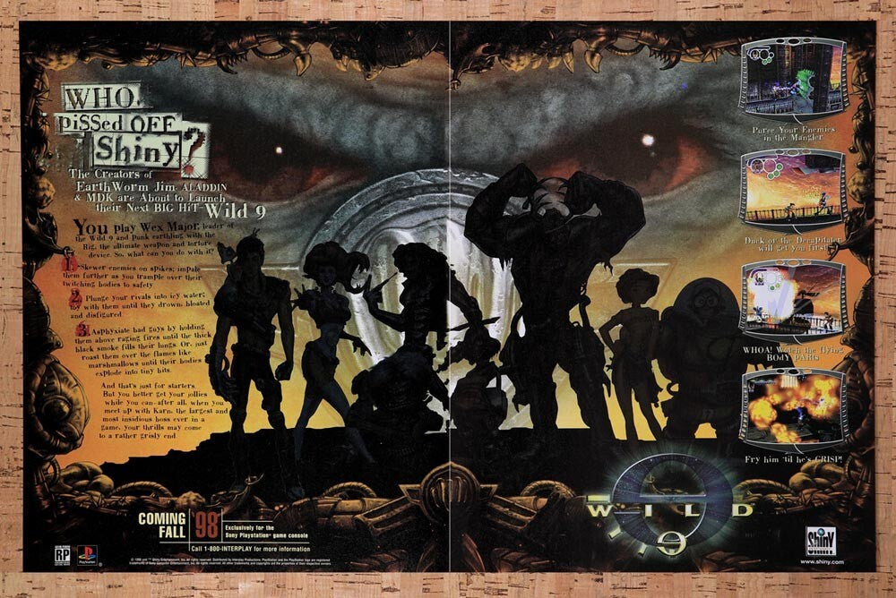 1998 Wild 9 PS1 Original Ad v2