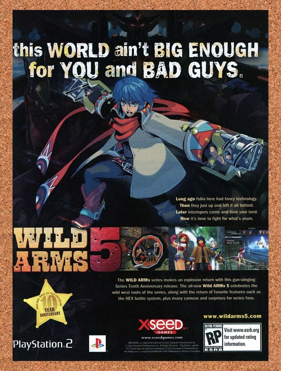 2007 Wild Arms 5 PS2 Original Ad v1