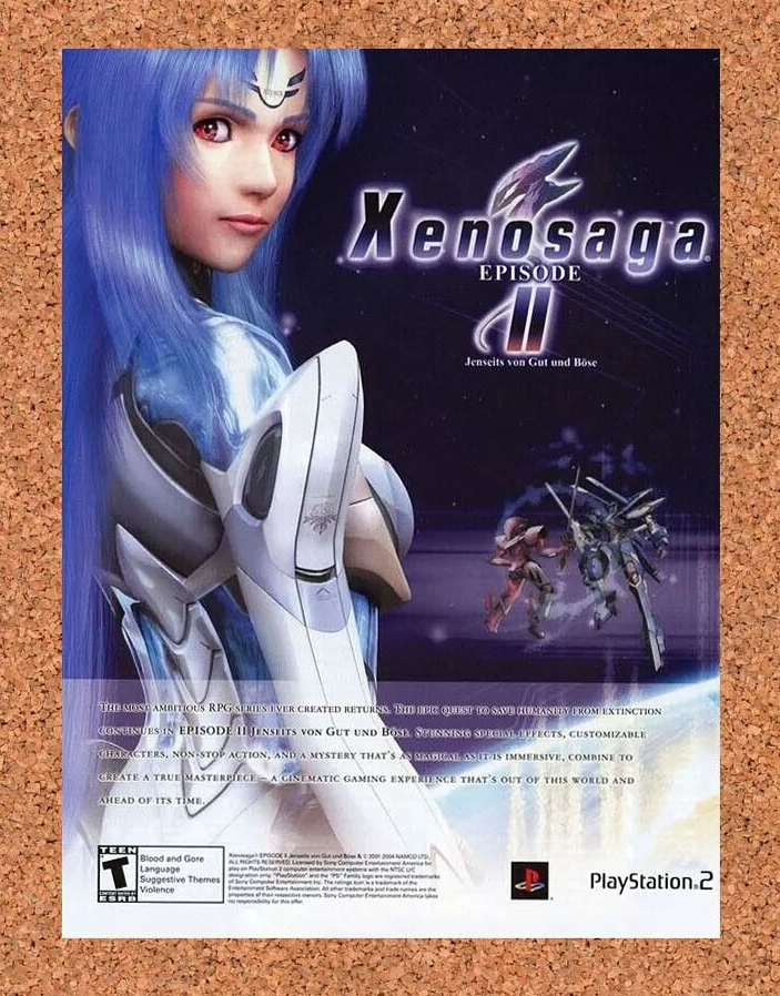 2005 Xenosaga Episode II PS2 Original Ad v2