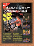 1994 Wolfenstein 3D Spear Of Destiny Mission Disks Original Ad v3