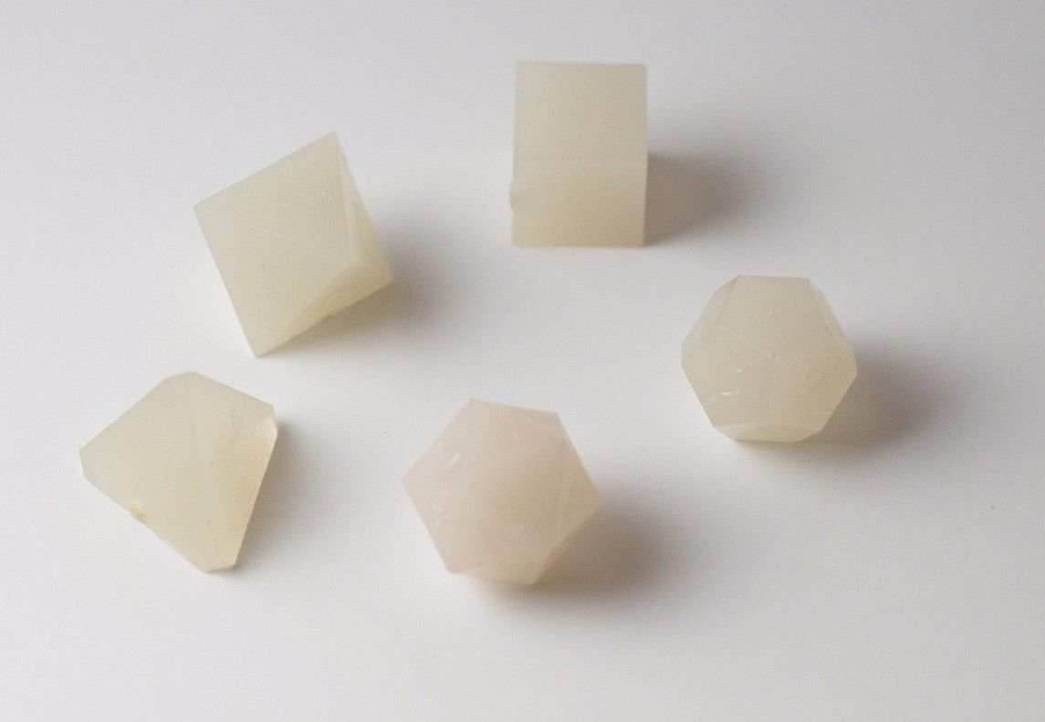 Vintage Ultra Rare Windmill Dice Poly Dice Set (5) RPG DnD Glows in the Dark - 