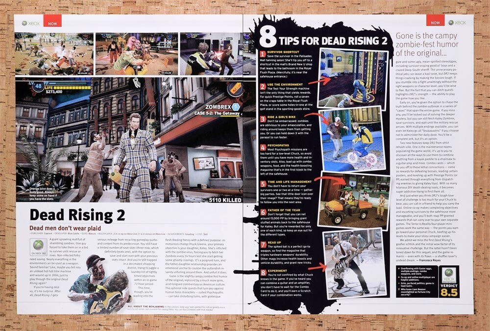 2010 Dead Rising 2 8 Tips Original Ad v2