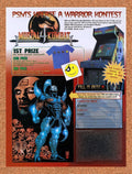 1998 Mortal Kombat 4 Kreate A Warrior Kontest Original Ad v2