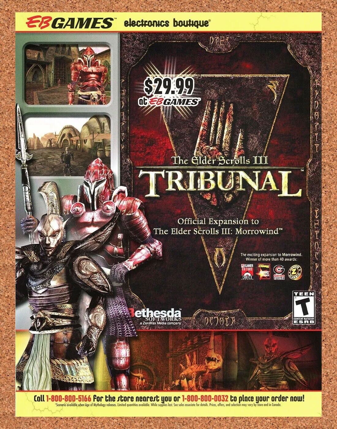 2004 Elder Scrolls III Tribunal PC Original EB Games Ad v1