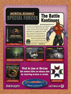 2000 Mortal Kombat Special Forces GameStop Original Ad v1