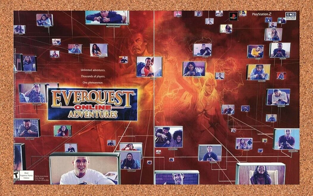 2004 EverQuest Online Adventures PS2 Original Ad