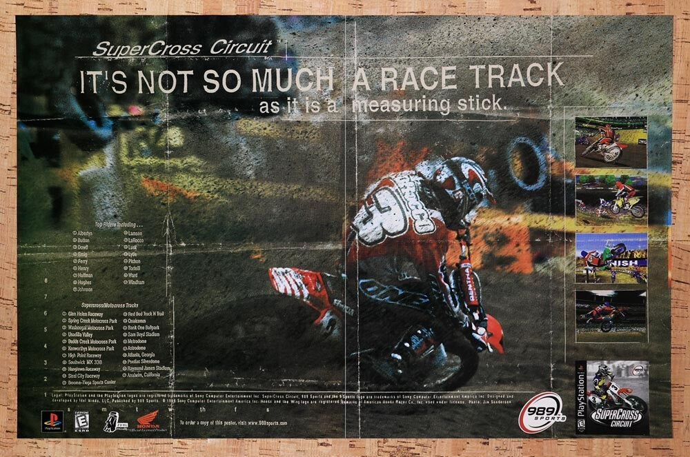 1999 Supercross Circuit PS1 Original Ad v1