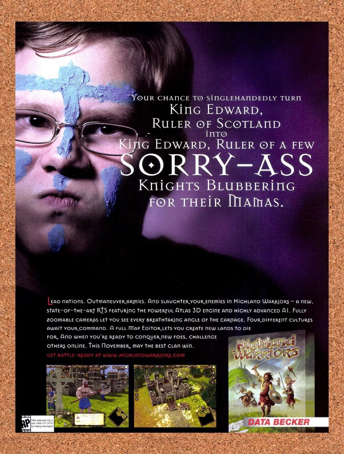 2002 Highland Warriors PC Original Ad v1