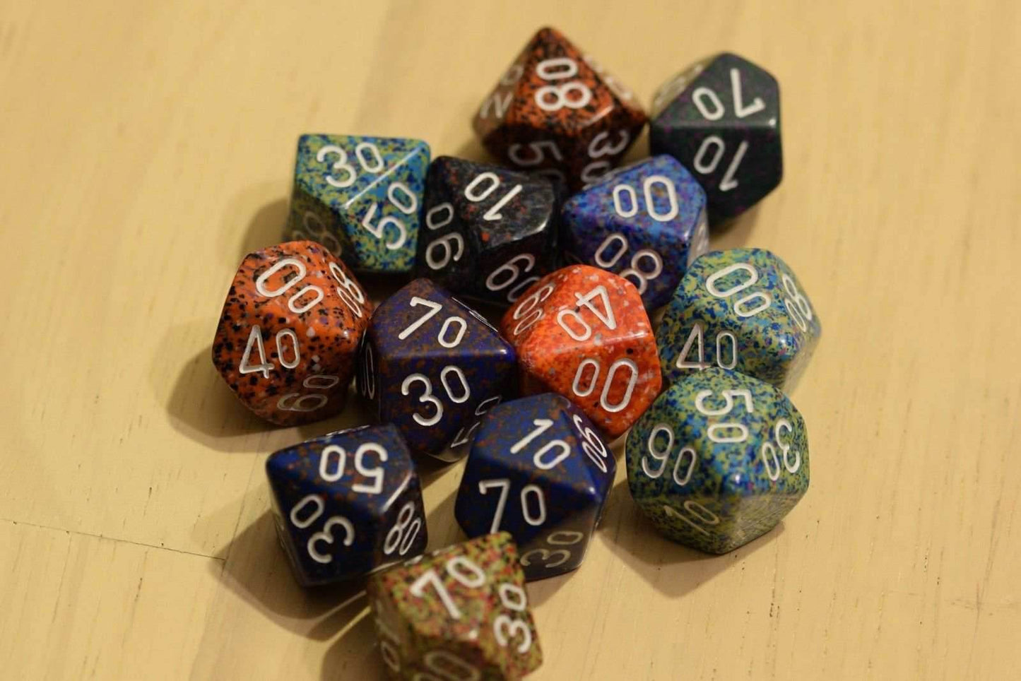 Random Set of 6 d10/% Ten Sided Percent RPG Dungeons and Dragons Dice (6) Chessex - 