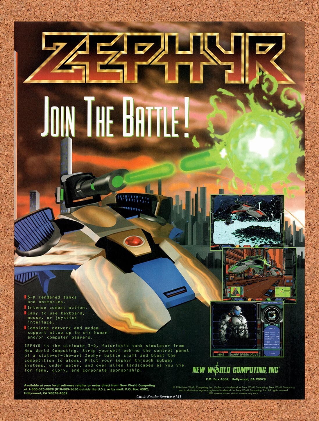 1994 Zephyr MS-DOS Original Ad v1