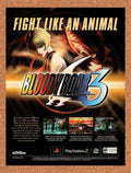 2001 Bloody Roar 3 PS2 Original Ad v1