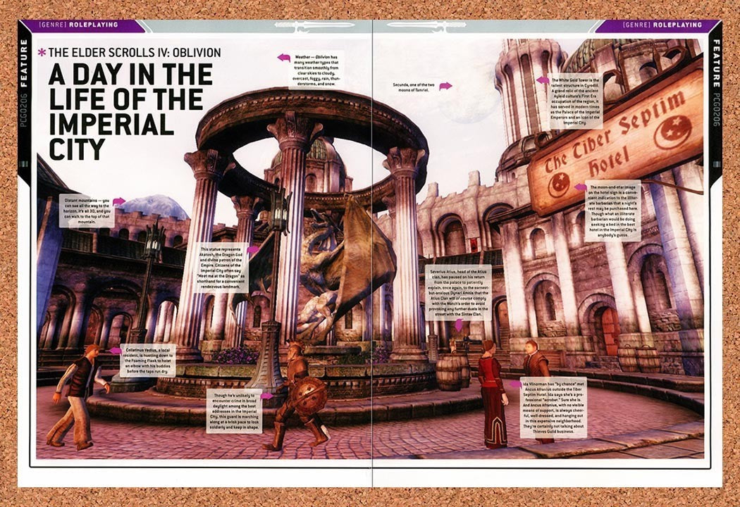 2006 Elder Scrolls IV Oblivion Imperial City Original Ad vr7