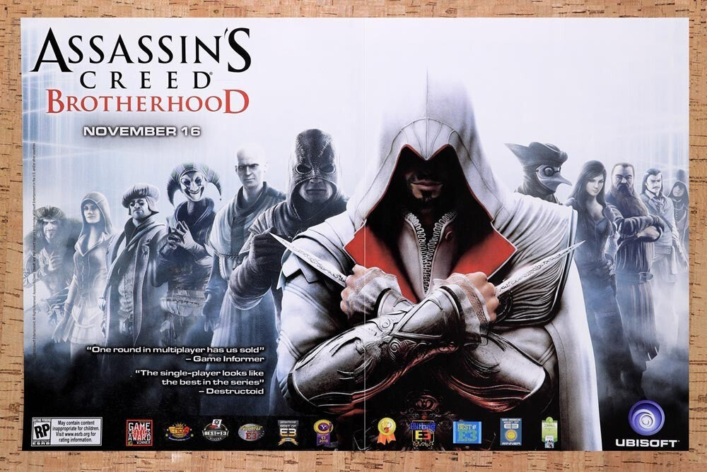 2010 Assassin's Creed Brotherhood Xbox 360 Original Ad v1